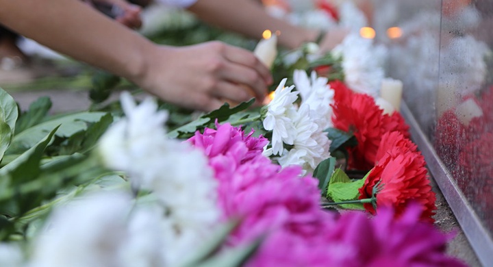 Жамбыл облысындағы «Оңтүстік» өңірлік қолбасшылығында қаза тапқан әскерилермен қоштасты