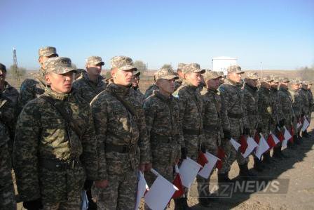 Курсанттар 100 шақырымдық  маршты аяқтады