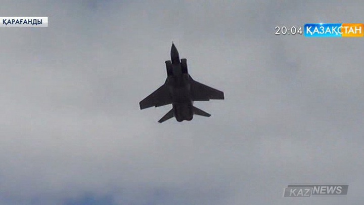 Еліміздің Әуе күштері МИГ-31 жойғыш ұшағымен оқу-жаттығу өткізді