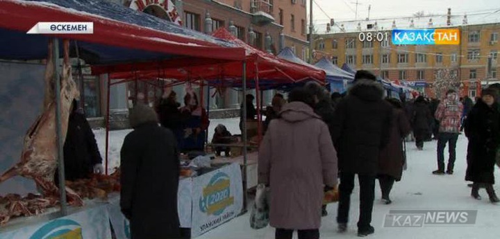 Өскемендік кәсіпкерлердің  өнімі жәрмеңкеде сатылды