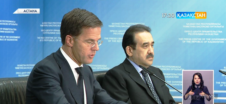 Кәрім Мәсімов Нидерланд Корольдігінің Премьер-Министрі Марк Рюттемен  кездесті