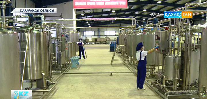 Жезқазғанда жылына 50 тоннаға жуық сүт өнімдерін шығаратын кәсіпорын ашылды