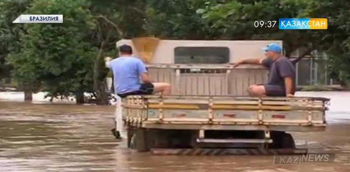 Бразилияда Эль-Ниньо әсерінен күшті жауын жауып, елдің солтүстігін су басты