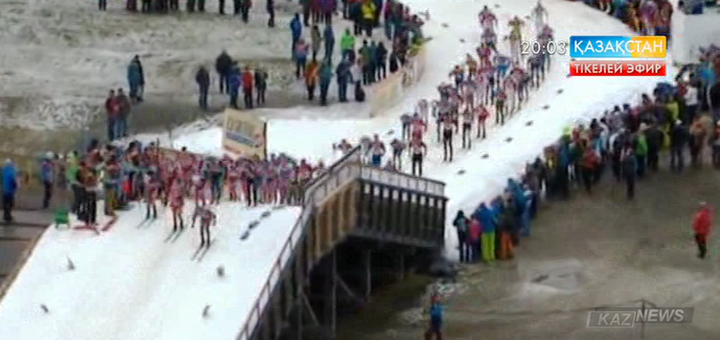 Алексей Полторанин «Тур де Ски» көпкүндік жарысының бесінші кезеңінде алтын медаль жеңіп алды