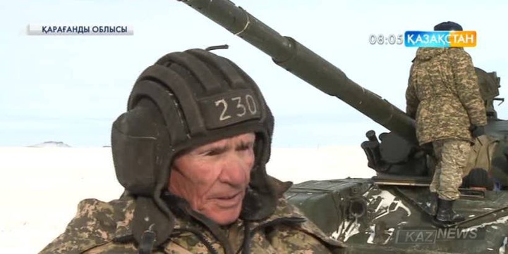 Қарағандылық соғыс ардагері танк жүргізіп, талайды таң қалдырды