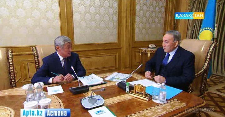 Нұрсұлтан Назарбаев Ақтөбе облысының әкімі Б.Сапарбаев пен Ақмола облысының әкімі С.Кулагинді қабылдады