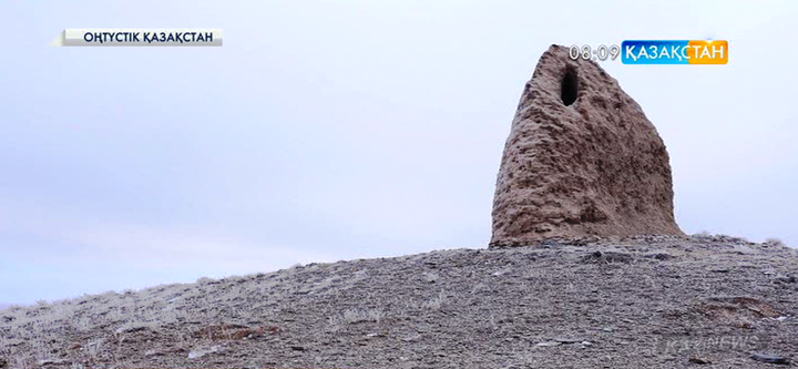 9 ғасырдың куәсі болған тарихи Ақбикеш мұнарасы жаңбыр мен дауылдан мүжіліп, күн өткен сайын шөгіп барады
