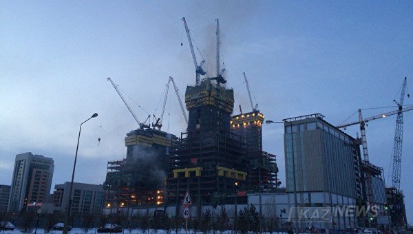 «Әбу-Даби  Плаза» кешенінде болған өртті сөндіру кейбір кедергілерге байланысты ұзаққа  созылған