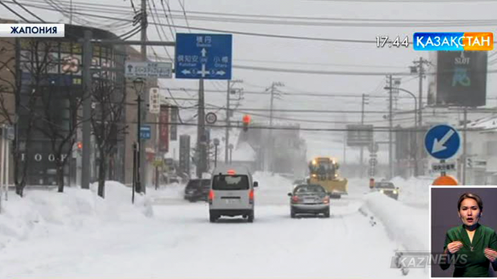 Жапонияның солтүстігіндегі Хоккайдо аралында қатты боран соқты