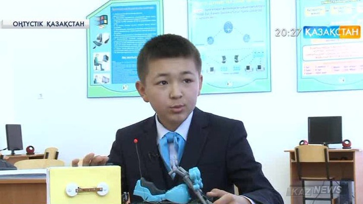 Нұржан Қантөре күн  қуатымен жүретін  жапырақ жинағыш квадроцикл ойлап тапты