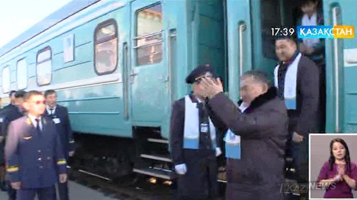 «Мәңгілік ел» пойызы Қызылорда облысына қарасты Қазалы кентіне жетті