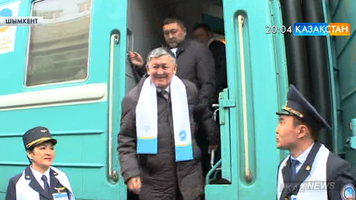 «Мәңгілік ел» пойызы Шымкент қаласына барды