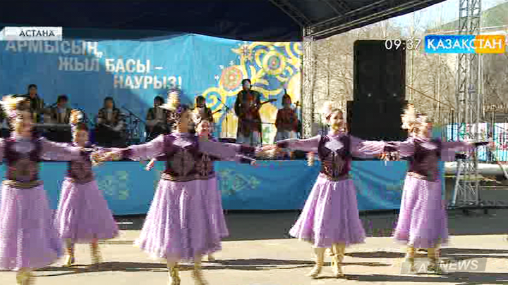 С.Сейфуллин атындағы Қазақ агротехникалық университетінің студенттері Наурыз мерекесін атап өтті