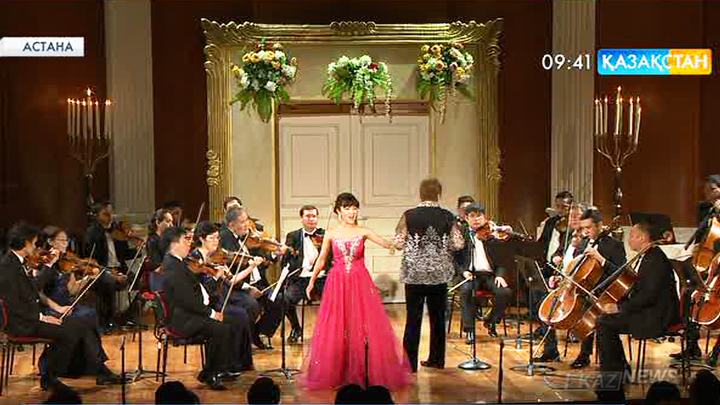 Қазақ Ұлттық өнер университетінің студенттері қазақ және корей тілдерінде ән шырқады