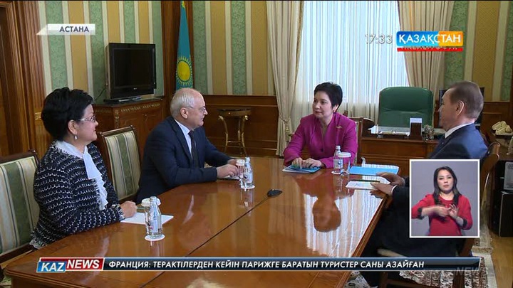 Гүлшара Әбдіқалықова «Исаакий соборы» мемлекеттік ескерткіш-музейінің директоры Николой Буровты қабылдады