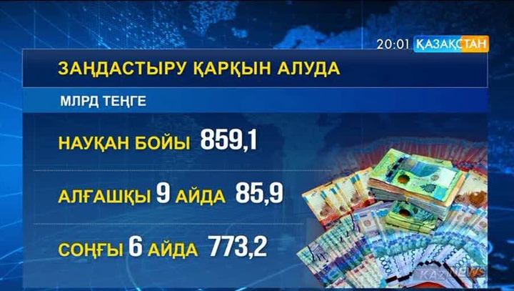 Заңдастыру науқаны басталғалы бері қазақстандықтар 859 миллиард теңге жария еткен