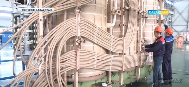 Оңтүстік Қазақстан облысында 80 мегаватт кернеуге шыдас беретін алып трансформатор құрастырылды