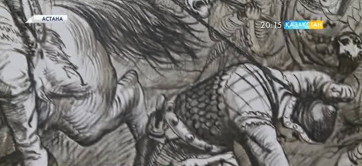 Австриялық суретшінің «Ғұндардың аландармен шайқасы» атты туындысы таныстырылды