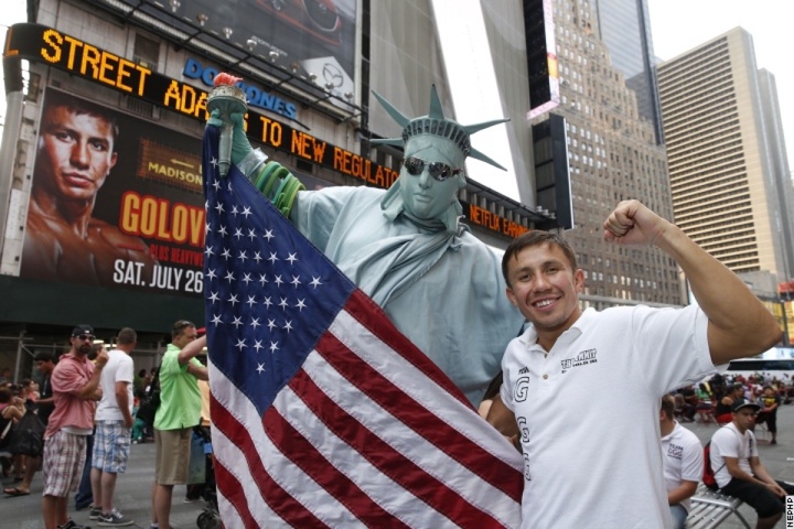 Геннадий Головкин Нью-Йорк қаласына келді