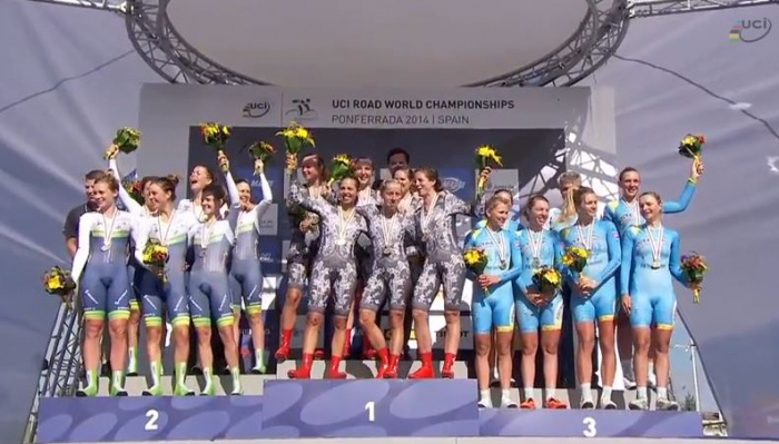 «Astana BePink» велокомандасы Әлем чемпионатында үшінші орынды иеленді