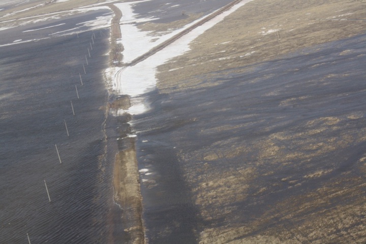 16 домов подтопило в селе Олжабай батыр Акмолинской области