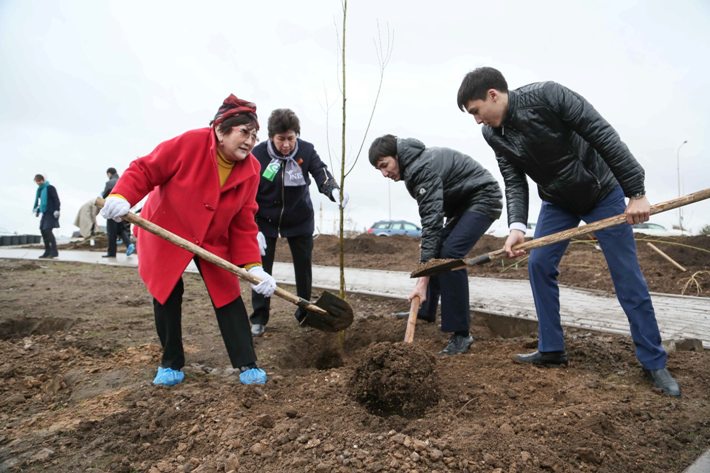 Астанада «EXPO-2017 аллеясы» пайда болды