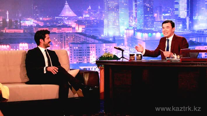 Түрік актері Бурак Озчивит - «Түнгі студияда Нұрлан Қоянбаев» бағдарламасының қонағы (ФОТО)