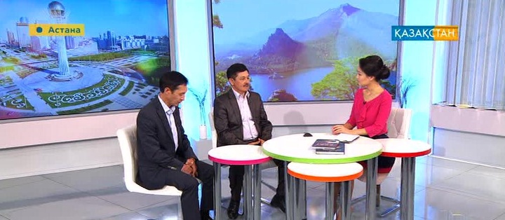 М.Әуезов атындағы театр актерлері Жұмағали Маханов пен Дулыға Ақмолда - «Таңшолпанда» қонақта