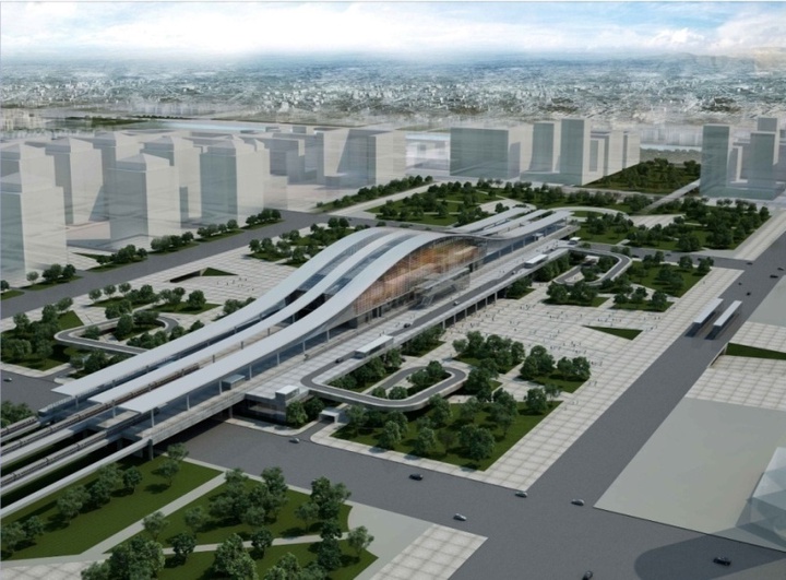 Елорданың жаңа темір жол вокзалында пойыздар алты қабатты вокзал ішіне кіретін болады 