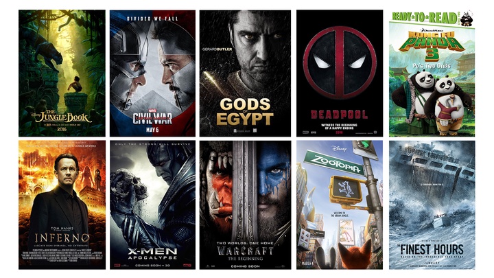 2016 жылы жарық көретін ең көп күтілетін фильмдер тізімі