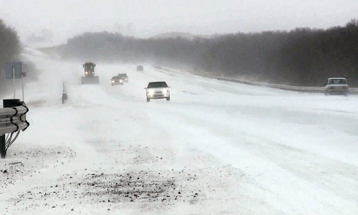 Ауа райына байланысты ШҚО жолдар жабылды