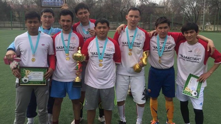 «Қазақстан» РТРК журналистері шағын футболдан Ә.Жармұхамедов атындағы турнирде чемпион атанды