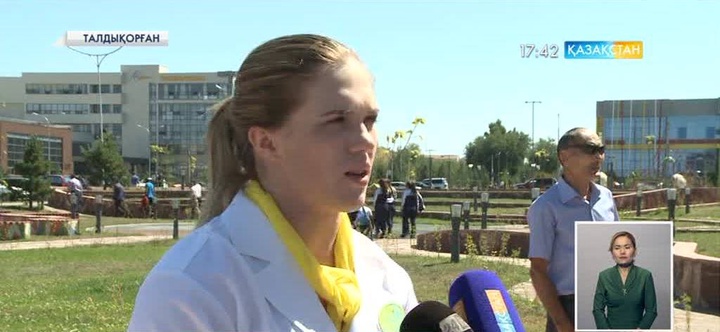  Талдықорған қаласында Олимпиада жүлдегері Карина Горичеваға құрмет көрсетілді