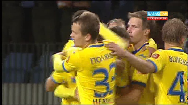 БАТЭ - «Астана» қарымта кездесуінің алғашқы таймынан кейін елордалық клуб жеңілуде (ВИДЕО)