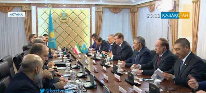 Парламент Сенатының Төрағасы Қасым-Жомарт Тоқаев Иранның Сыртқы істер министрін қабылдады