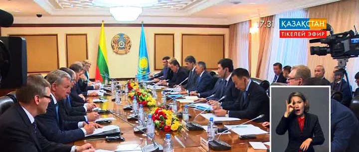 Кәрім Мәсімов Литва Республикасының Премьер-министрі Алгирдас Буткявичюспен кездесті