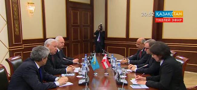 Қабиболла Жақыпов Австрия Парламенті Ұлттық кеңесі төрағасының орынбасары Карлхайнц Копфпен кездесті