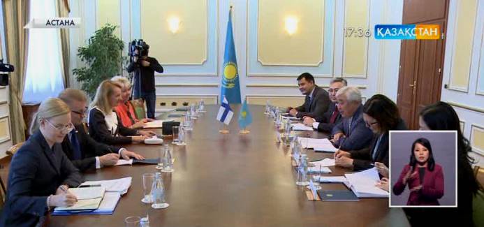 Қазақстан мен Финляндия арасында  ынтымақтастық нығайып келеді
