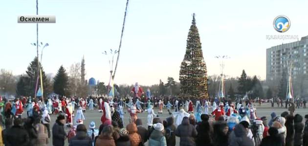 Өскеменде Аяз аталар сайысқа түсті