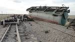 Ақмола облысында жүк пойызы рельстен шығып кетті