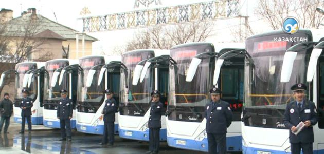 Қызылордада газбен жүретін автобустар жолға шықты