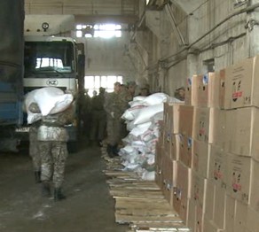 Атбасар қаласының тұрғындарына көмек көрсетілді