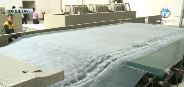 Көкшетауда геотекстиль шығаратын цех іске қосылды