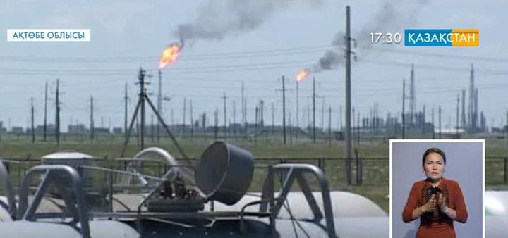 Ақтөбе облысында мұнай өңдеу зауыты өртенді