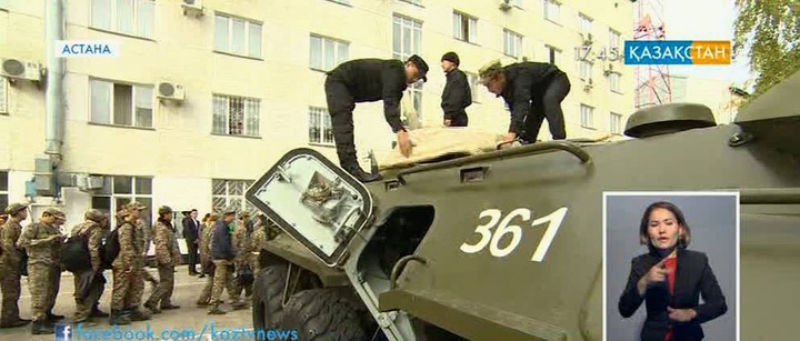 Оқушылар Ұлттық гвардия әскери бөлімінің тыныс-тіршілігімен танысты