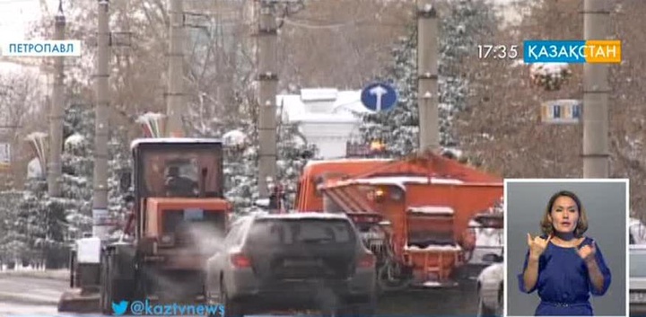 Петропавлда қалың қар түсті