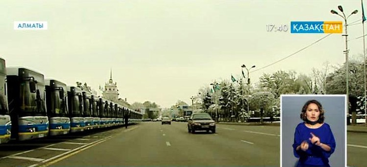 Алматы қаласындағы №2 автопарк көгілдір отынмен жүретін автобустармен толықты