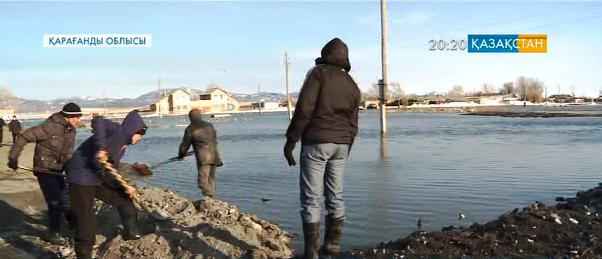 Қарағанды облысында ауылдарды су шайды