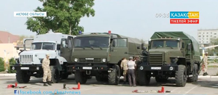 Ақтөбеде 66/55 әскери бөлімшесіндегі қолданыстағы техникалардың жарамдылығы тексерілді