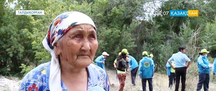 Алматы облысындағы жалғызілікті қарттарды «Жасыл ел» штабының жасақшылары қамқорлыққа алды